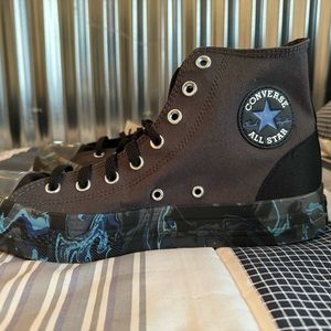 Converse black and blue chuck Taylor’s